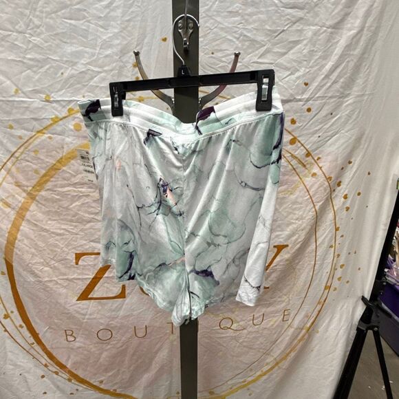 Alfani Super-Soft Essential Pajama Shorts, Created for Macy's - Marble Dusty Jd - Picture 3 of 3